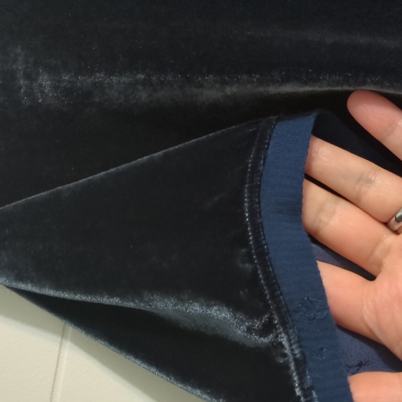 Johnny Was Pete Greta Navy Velvet Boho Oversized Minimalist T-Shirt Sz S - Picture 5 of 8